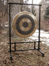 Gong stand w/ wheels