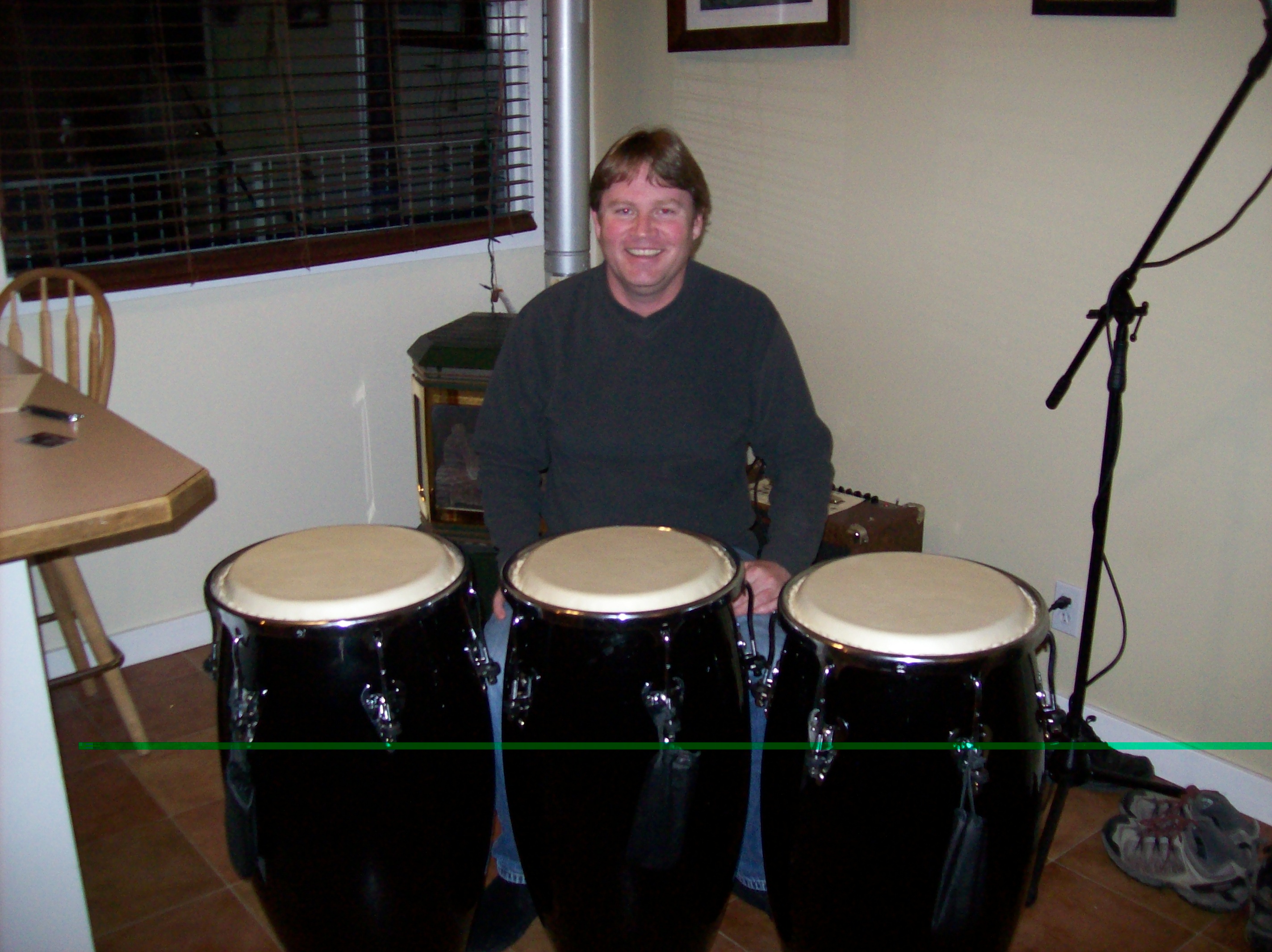 Matador congas w/ bleached cowhide