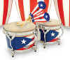 Matador Puerto Rican Flag Motif Line - BONGOS_PUERTO_RICAN_MATADOR_BONGO_DRUMS